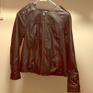 Outer Edge Black Jacket faux leather jacket